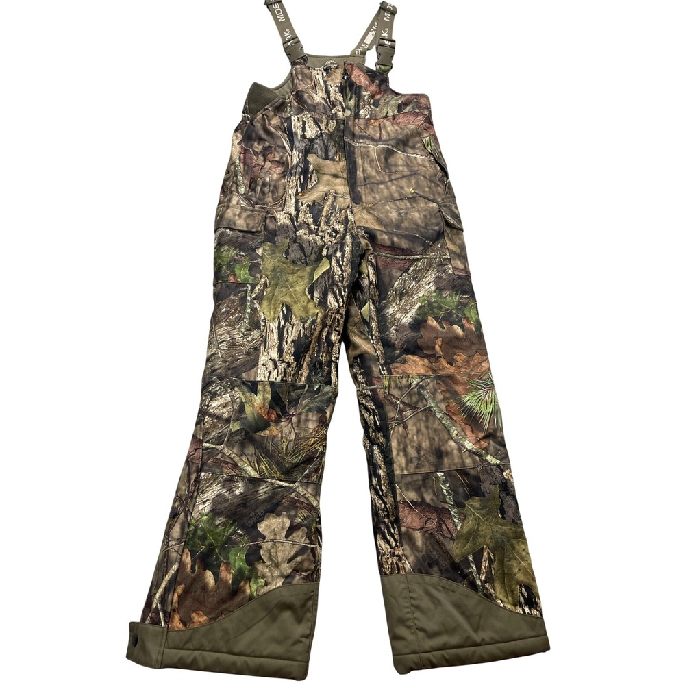 Mossy Oak Bibs Youth XL 14/16 Country Camo Insulated Hunting Overalls EUC